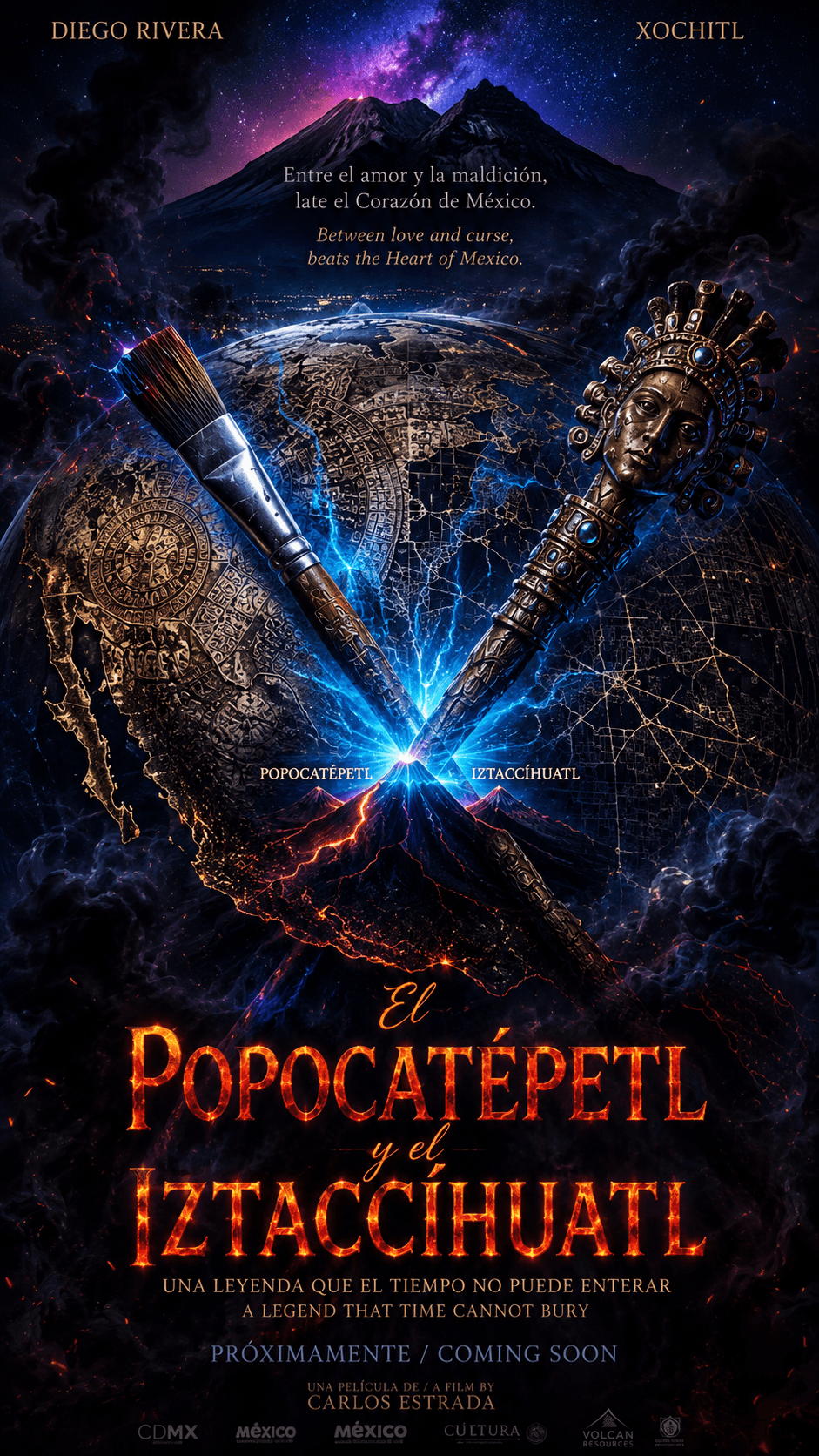 Popocatépetl and Iztaccíhuatl: The Legend poster 2