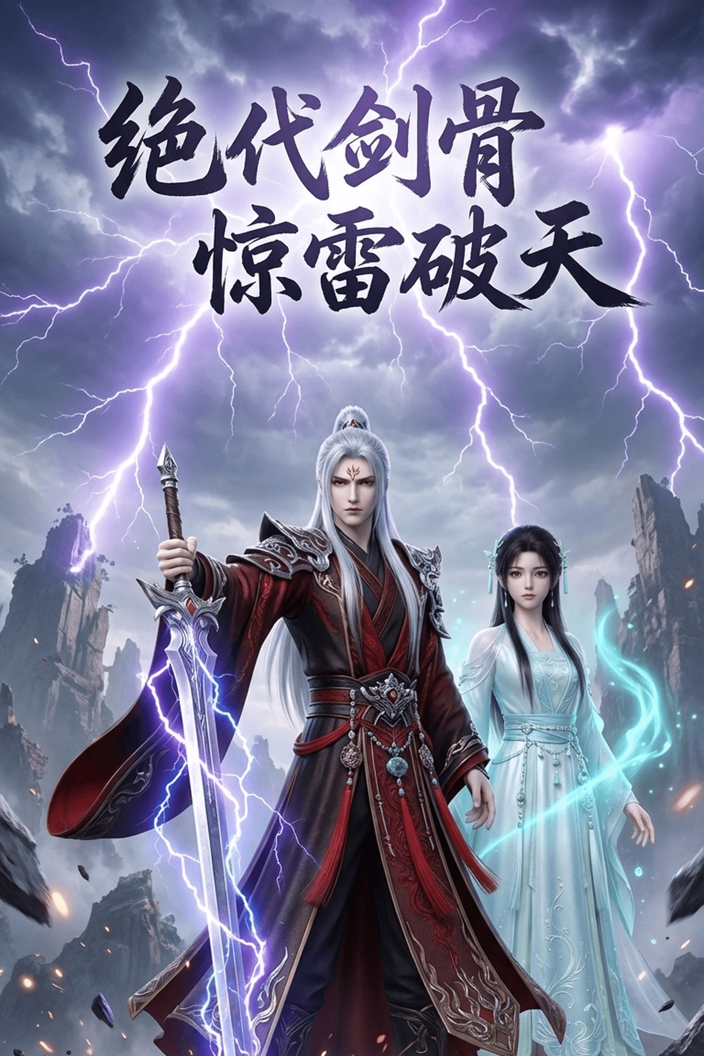 Unparalleled sword bone, thunder shattering the sky poster 3