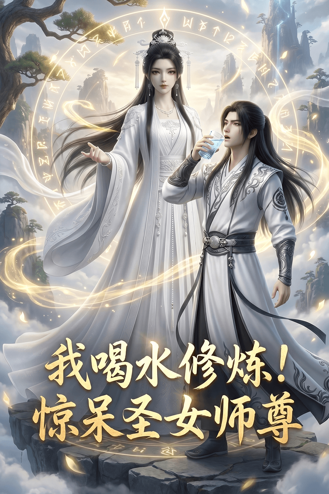 I drink water to practice! Stunned Holy Lady Master poster 4