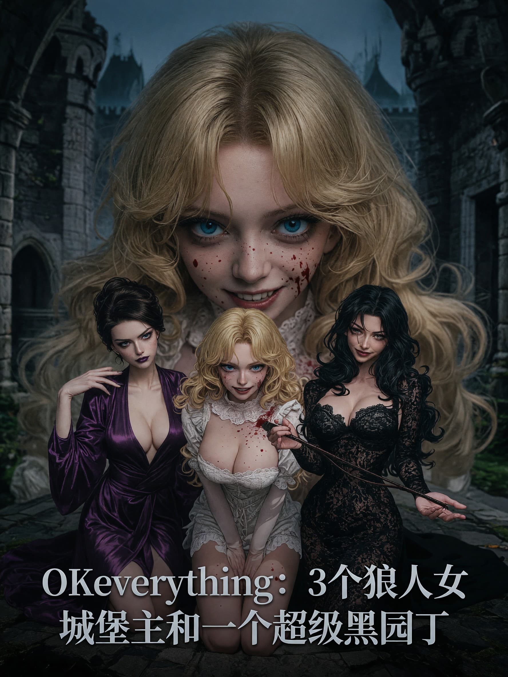 OKeverything:3 werewolf female castle owners & a super black gardener poster 2