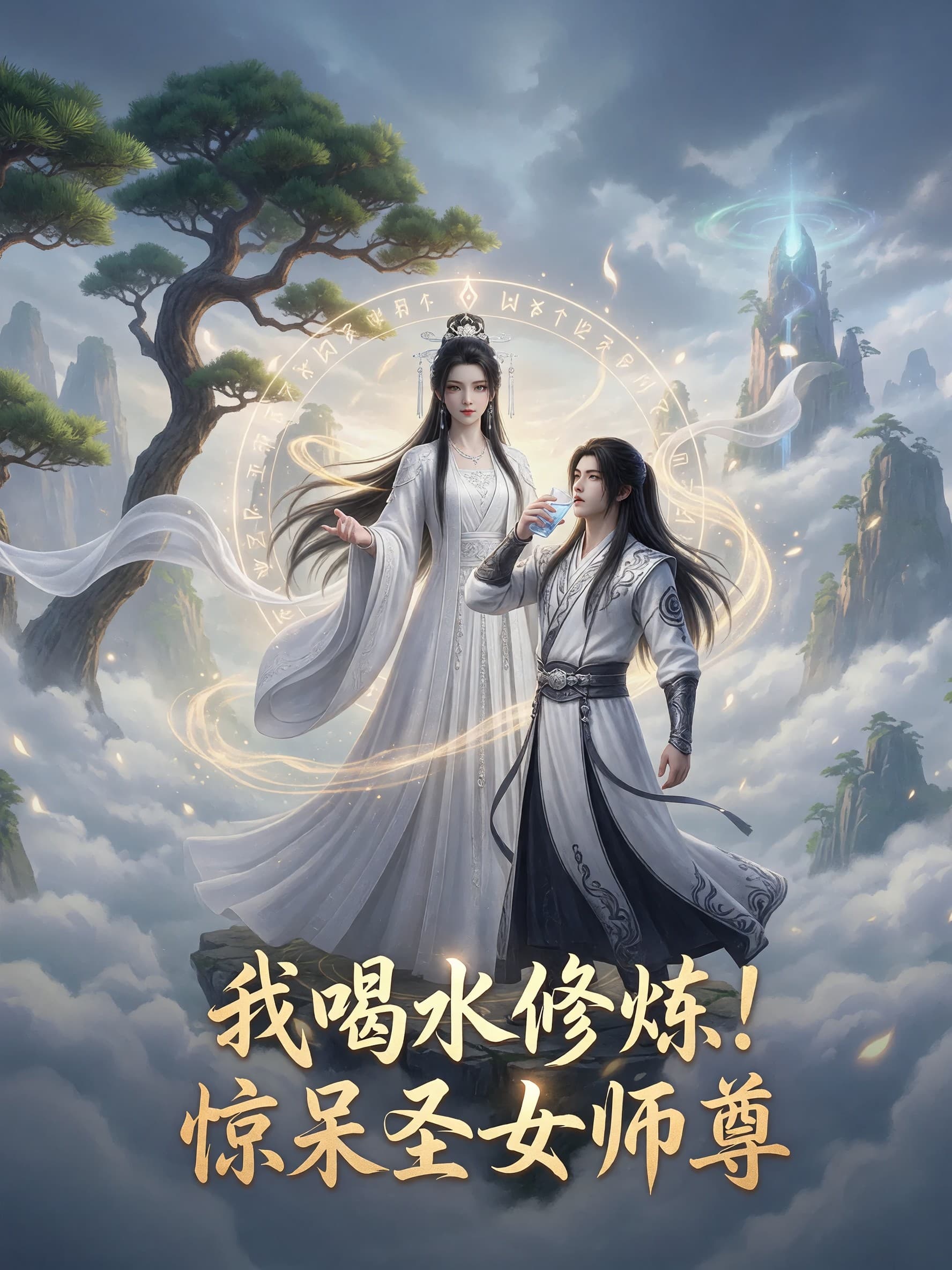 I drink water to practice! Stunned Holy Lady Master poster 6