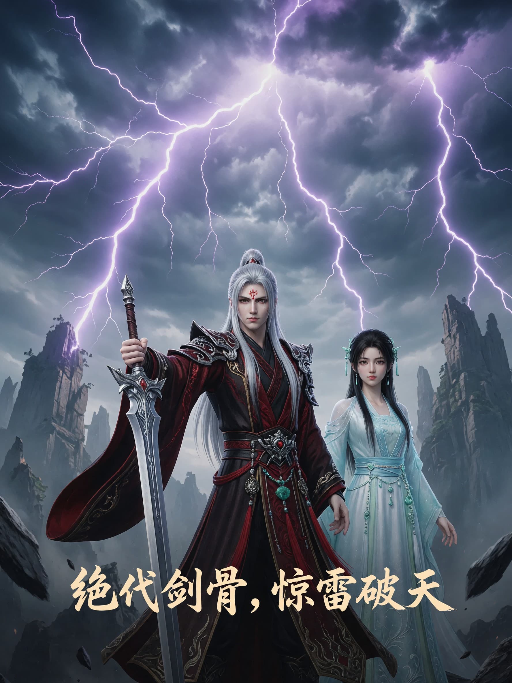 Unparalleled sword bone, thunder shattering the sky poster 4